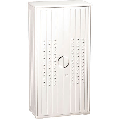 Plastic Storage Cabinet 66 x 18 x 33 Light Gray