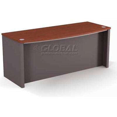 Bestar® Executive Desk - 71" - Bordeaux & Slate - Connexion Series