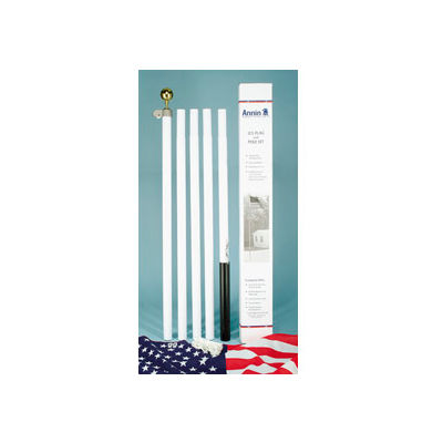 18' Steel Pole Set with 3 X 5' US Polycotton Flag