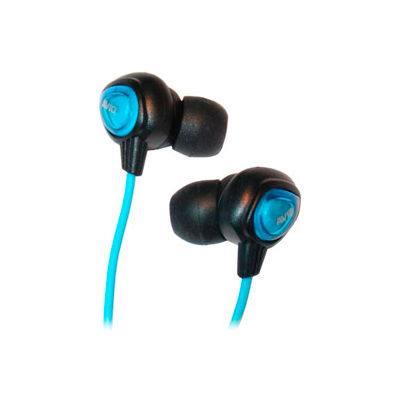 Waterproof Digital Earbuds with 4' Cord, Blue