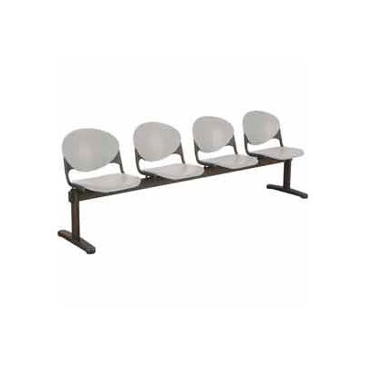 KFI Beam Seating - 4 Cool Gray Seats