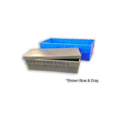 Bayhead Storage Container with Lid BS-36 - 36 x 6 x 4-1/5 White