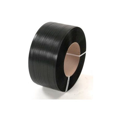 Polypropylene Strapping 5/8" x .030" x 5,400' Black 8" x 8" Core