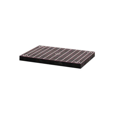 Structural Plastic Vented Shelf, 36"W x 24"D, Black