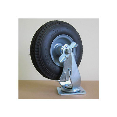 9" Pneumatic Swivel Caster with Brake PC908-S-BK for Little Giant® Carts