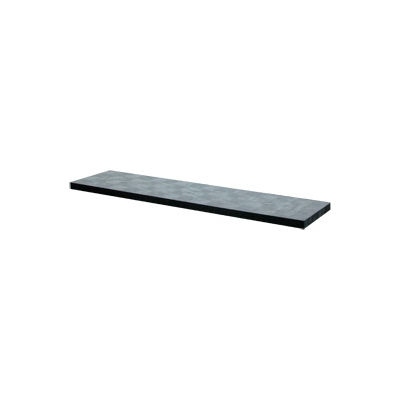 Structural Plastic Solid Shelf, 96"W x 24"D, Black