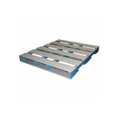 Rackable Extruded Plastic Pallet 48x40 Four-Way Entry 1500 Lb Fork Capacity