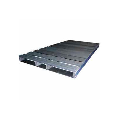 Rackable & Stackable Extruded Open Deck Pallet, Plastic, 2-Way, 96" x 48", 6000 Lb Static Cap