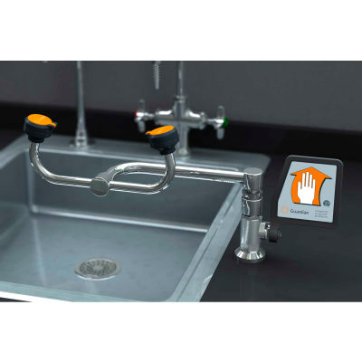 Guardian Equipment Eye Wash, Deck Mounted, 90-Degree Swivel, Right Hand Mounting, G1806