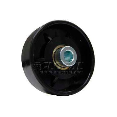 Omni Metalcraft 1-15/16" Dia. Black Nylon Conveyor Skate Wheel 102260 50 Lb. Cap.