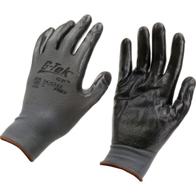 PIP® G-Tek® GP Nitrile Coated Nylon Grip Gloves, Large, 12 Pairs