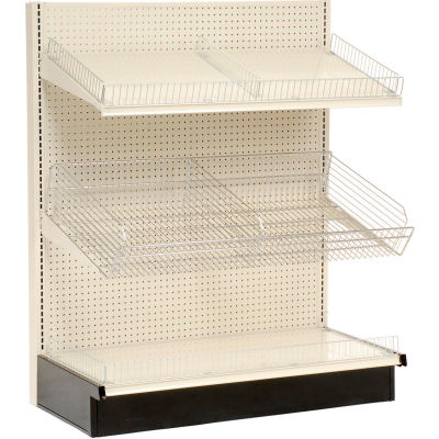 Lozier - Gondola Shelving, 36"W x 19"D x 54"H Single Side - Wall Starter