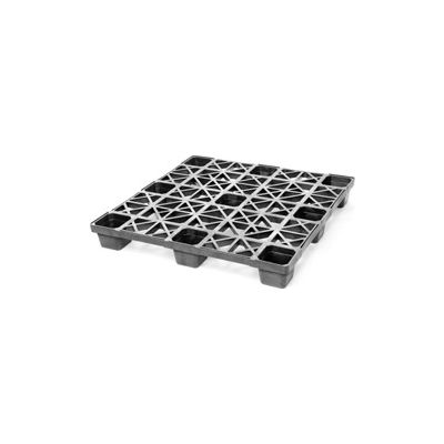 Nestable Plastic Pallet 43x43, 1700-3300 Lbs Cap. - Pkg Qty 10