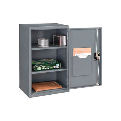 Global™ Wall Storage Cabinet Assembled 19-7/8"W x 14-1/4"D x 32-3/4"H Gray