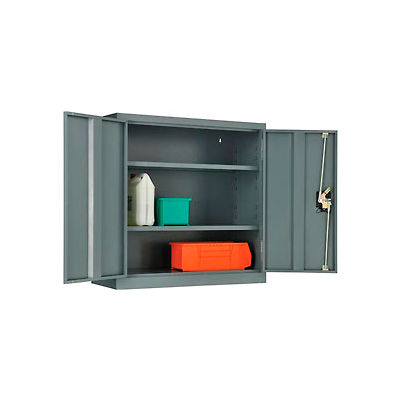 Global™ Wall Storage Cabinet Assembled 30"W x 12"D x 30"H Gray