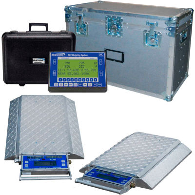 Intercomp 181560-RFX PT300DW Wireless Solar Wheel Load Scale Sys w/6 Dbl Wide Pads,120000 x 20lb