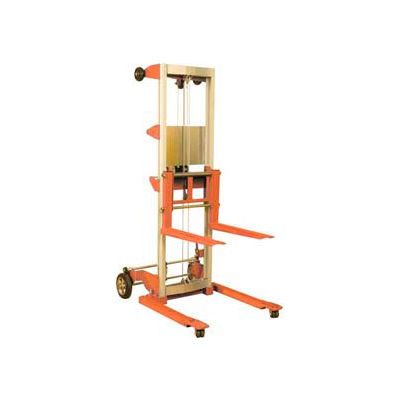 Wesco® Hand Winch Lift Truck 273514 500 Lb. 71" Lift Straddle Legs