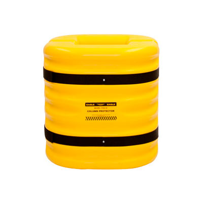 Eagle Column Protector, 8" Column Opening, 24" High, Yellow, 1724-8