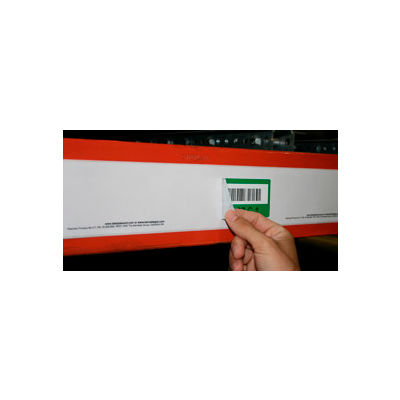 Economy Rack Placard Label Holder, 4" X 100 ft. Roll - White