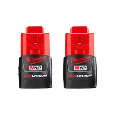 Milwaukee® 48-11-2411 12V Li-Ion M12 Battery 1.5Ah Compact 2Pk