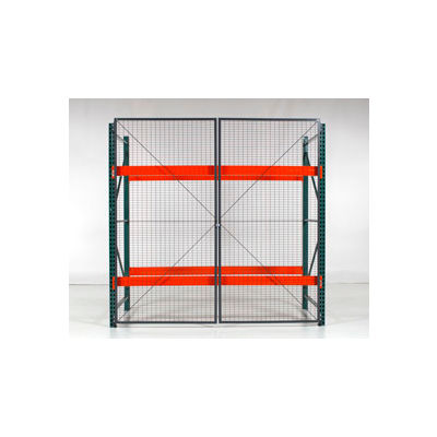 Wirecrafters - RackBack® Wire Mesh Pallet Rack Enclosure - Back Panel 96"W x 48"
