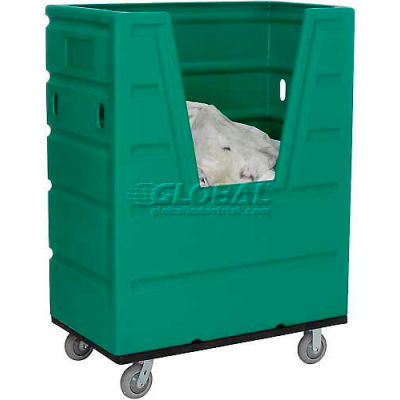 Global Industrial™ Green Best Value Hopper Front Plastic Bulk Truck 43 Cu. Ft.