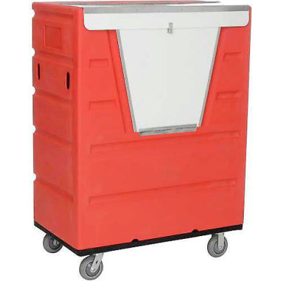Red Best Value Hopper Front Plastic Security Bulk Truck 43 Cu. Ft.
