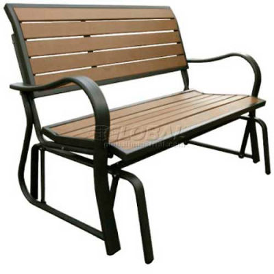 Lifetime® Faux Wood Glider Bench