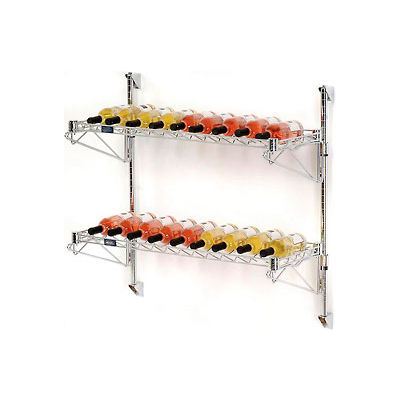 Wine Bottle Rack - Wall Mount 18 Bottle 36" x 14" x 34"