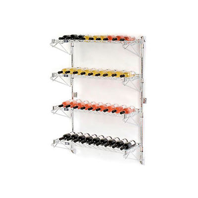 Wine Bottle Rack - Wall Mount 36 Bottle 36" x 14" x 54"