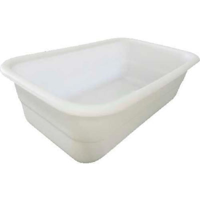 Shirley K's Storage Trays 253PN Plastic Nesting Tote, FDA-USDA, 26-3/4"x16"x8-1/4", Natural White