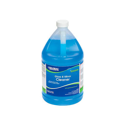 Global Industrial Glass & Mirror Cleaner, Gallon Bottle, 4 Bottles