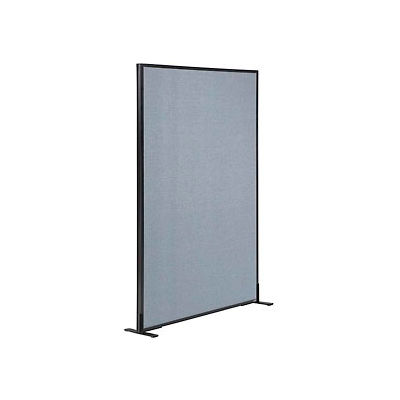 Interion® Freestanding Office Partition Panel, 36-1/4"W x 60"H, Blue
