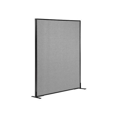 Interion® Freestanding Office Partition Panel, 48-1/4"W x 60"H, Gray