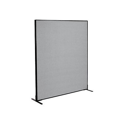 Interion® Freestanding Office Partition Panel, 60-1/4"W x 72"H, Gray