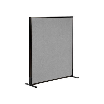 Interion® Freestanding Office Partition Panel, 36-1/4"W x 42"H, Gray