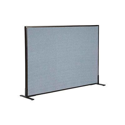 Interion® Freestanding Office Partition Panel, 60-1/4"W x 42"H, Blue
