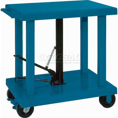 Wesco® Work Positioning Post Lift Table Foot Control 260065 48x32 2000 Lb.