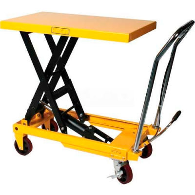 Wesco® Mobile Heavy Duty Scissor Lift Table 272973 2200 Lb. Capacity