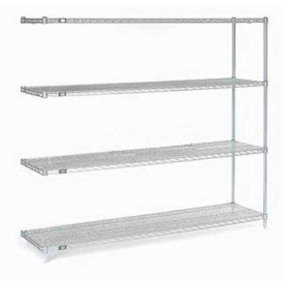 Nexel® Stainless Steel Wire Shelving Add-On 60"W x 24"D x 86"H