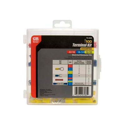 Gardner Bender TK-806 100 Piece Terminal Kit w/Reusable Storage Case