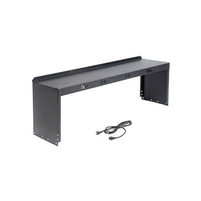 Global Industrial Workbench Power Riser 60"W x 15"D x 18"H - Black
