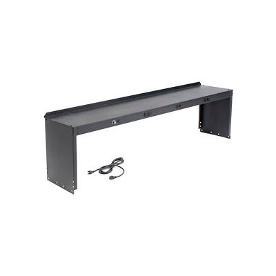 Global Industrial Workbench Power Riser 72"W x 15"D x 18"H - Black