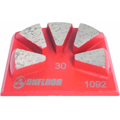 30 Grit XT5 Diamond Segmants for Onfloor Quick Tool, 3 Pack - 298964