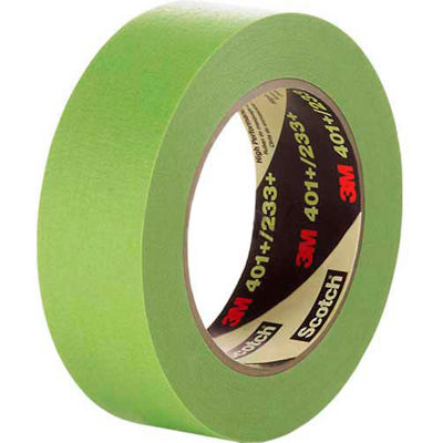 3M Masking Tape 401+ 0.24"W x 60.15 Yards - Green - Pkg Qty 96