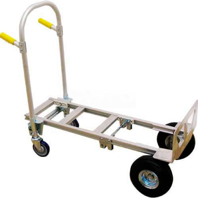 Wesco® Spartan Jr. Aluminum 2-in-1 Hand Truck 220145 No-Flat Wheels
