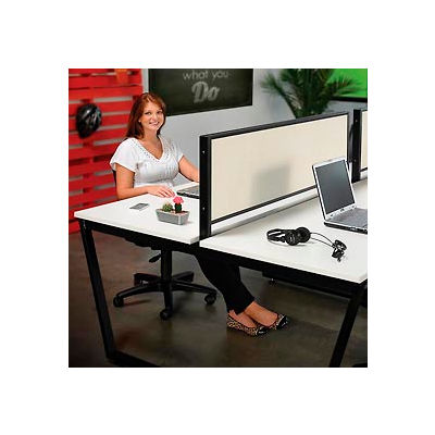 Interion® Fabric Divider Partition for Double Collaboration Desk