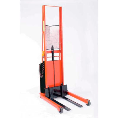 Wesco® Battery Powered Lift Truck 261033 1000 Lb. 76"H Straddle 30" Forks
