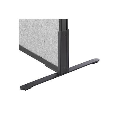 Interion® 8"H T-Leg Bracket for Office Partition Panels, Black (1 Pair)