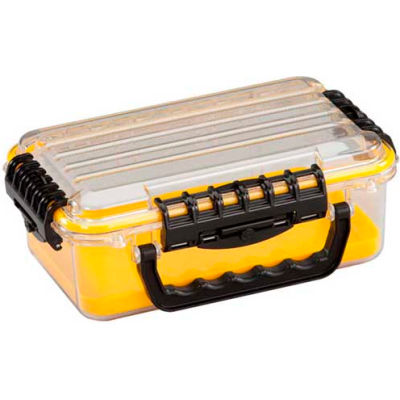 Plano Guide Series Airtight & Waterproof Storage Case, 11"L x 7-1/4"W x 4"H, Yellow